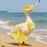 Maxbell 3Pcs Porch Goose Summer Outfit Lawn Porch Goose Clothes for Patio Yard