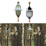 Maxbell Hanging Bird Feeder Accessories Lightweight Ornament for Porch Patio Outdoor Style A