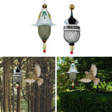 Maxbell Hanging Bird Feeder Accessories Lightweight Ornament for Porch Patio Outdoor Style A