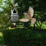 Maxbell Hanging Bird Feeder Accessories Lightweight Ornament for Porch Patio Outdoor Style B
