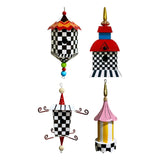 Maxbell Hanging Bird Feeder Accessories Lightweight Ornament for Porch Patio Outdoor Style C