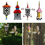 Maxbell Hanging Bird Feeder Accessories Lightweight Ornament for Porch Patio Outdoor Style C