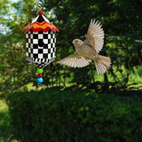 Maxbell Hanging Bird Feeder Accessories Lightweight Ornament for Porch Patio Outdoor Style C