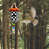 Maxbell Hanging Bird Feeder Accessories Lightweight Ornament for Porch Patio Outdoor Style C