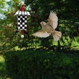 Maxbell Hanging Bird Feeder Accessories Lightweight Ornament for Porch Patio Outdoor Style E