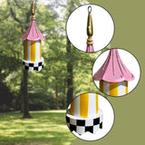 Maxbell Hanging Bird Feeder Accessories Lightweight Ornament for Porch Patio Outdoor Style F