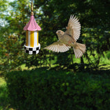 Maxbell Hanging Bird Feeder Accessories Lightweight Ornament for Porch Patio Outdoor Style F