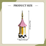 Maxbell Hanging Bird Feeder Accessories Lightweight Ornament for Porch Patio Outdoor Style F