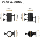 Maxbell 2Pcs Patio Umbrella Holders Clamps for Outdoor Courtyard Fence Mount to Deck