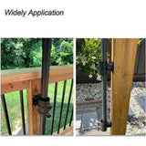 Maxbell 2Pcs Patio Umbrella Holders Clamps for Outdoor Courtyard Fence Mount to Deck