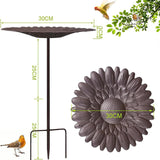 Maxbell Bird Baths Gift Garden Metal Bird Bath for Outdoor Garden Backyard Courtyard