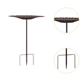 Maxbell Bird Baths Gift Garden Metal Bird Bath for Outdoor Garden Backyard Courtyard