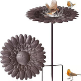 Maxbell Bird Baths Gift Garden Metal Bird Bath for Outdoor Garden Backyard Courtyard