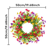 Maxbell Artificial Flower Wreath Rustic Wedding Decor for Celebration Wall Farmhouse