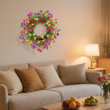 Maxbell Artificial Flower Wreath Rustic Wedding Decor for Celebration Wall Farmhouse