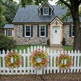 Maxbell Artificial Flower Wreath Rustic Wedding Decor for Celebration Wall Farmhouse