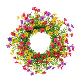 Maxbell Artificial Flower Wreath Rustic Wedding Decor for Celebration Wall Farmhouse