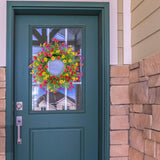 Maxbell Artificial Flower Wreath Rustic Wedding Decor for Celebration Wall Farmhouse