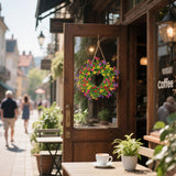 Maxbell Artificial Flower Wreath Rustic Wedding Decor for Celebration Wall Farmhouse