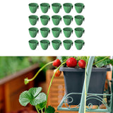 Maxbell 20 Pieces Strawberry Nursery Pots Cup Accessory Multifunctional Side Hanging Size L