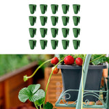 Maxbell 20 Pieces Strawberry Nursery Pots Cup Accessory Multifunctional Side Hanging Size S