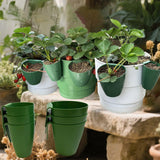 Maxbell 20 Pieces Strawberry Nursery Pots Cup Accessory Multifunctional Side Hanging Size S
