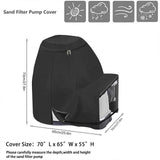 Maxbell Pool Filter Cover Anti Sun Rainproof Protection Oxford Cloth Pool Pump Cover 420D