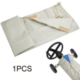 Maxbell Swimming Pool Reel Protective Cover with Drawstring Tarp Solar Blanket Cover 550cmx126cm