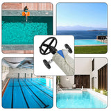 Maxbell Swimming Pool Reel Protective Cover with Drawstring Tarp Solar Blanket Cover 550cmx126cm