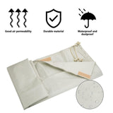 Maxbell Swimming Pool Reel Protective Cover with Drawstring Tarp Solar Blanket Cover 610cmx96cm