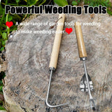 Maxbell Hand Weeder Heavy Duty Weeds Puller Tool for Soil Loosening Digging Backyard
