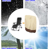 Maxbell Garden Folding Lounge Chair Cover Yard Sun Protection Outdoor recliner Cover 420DO xford Cloth