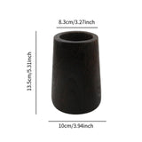 Maxbell Wood Vase Flower Arrangement Holder Ornament Planter for Office Garden Decor Black