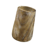 Maxbell Wood Vase Flower Arrangement Holder Ornament Planter for Office Garden Decor Washed White