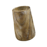 Maxbell Wood Vase Flower Arrangement Holder Ornament Planter for Office Garden Decor Washed White