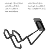 Maxbell Wall Mounted Tool Hook Sturdy Storage Organizer for Outside Garage Warehouse Frosted