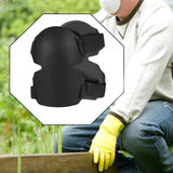 Maxbell Knee Pads for Garden Padding EVA Knee Cushion for Flooring Gardening Roofing Black