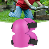 Maxbell Knee Pads for Garden Padding EVA Knee Cushion for Flooring Gardening Roofing Rose Red