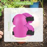 Maxbell Knee Pads for Garden Padding EVA Knee Cushion for Flooring Gardening Roofing Rose Red