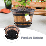 Maxbell Plant Pot Decor with Drainage Holes Saucer for Garden Home Plants Yard Hotel 21.15 cmx20.9 cm
