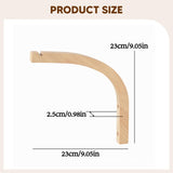 Maxbell Plant Hanger Farmhouse Outside Wooden for Light Planter Pot Patio Decoration Light Wood