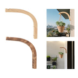 Maxbell Plant Hanger Farmhouse Outside Wooden for Light Planter Pot Patio Decoration Light Wood