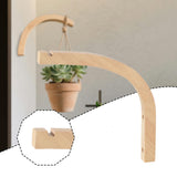 Maxbell Plant Hanger Farmhouse Outside Wooden for Light Planter Pot Patio Decoration Light Wood