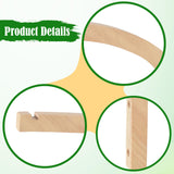 Maxbell Plant Hanger Farmhouse Outside Wooden for Light Planter Pot Patio Decoration Light Wood