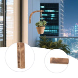 Maxbell Plant Hanger Farmhouse Outside Wooden for Light Planter Pot Patio Decoration Dark Wood