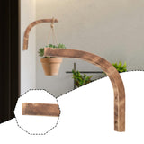 Maxbell Plant Hanger Farmhouse Outside Wooden for Light Planter Pot Patio Decoration Dark Wood