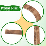 Maxbell Plant Hanger Farmhouse Outside Wooden for Light Planter Pot Patio Decoration Dark Wood