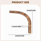 Maxbell Plant Hanger Farmhouse Outside Wooden for Light Planter Pot Patio Decoration Dark Wood