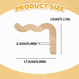 Maxbell Plant Hanger Outside Bracket for Bird Feeder Planter Pot Gardening Accessory Light Wood