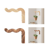 Maxbell Plant Hanger Outside Bracket for Bird Feeder Planter Pot Gardening Accessory Light Wood